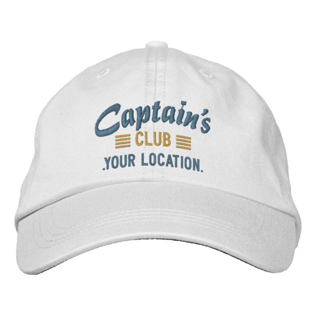 Captain's CLUB Personalise it Embroidered cap (Front)