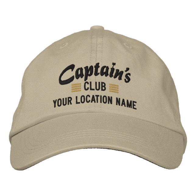Captain's CLUB Personalise it Embroidered cap (Front)