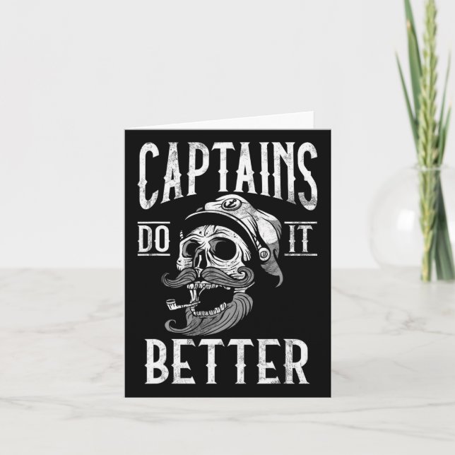 Captains Do It Better Boating Captain  Card (Front)