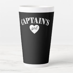 Captains Girls Pilot Cute Boat Military Team Latte Mug