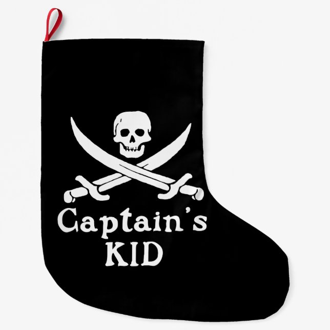 Captain's Kid  Large Christmas Stocking (Front)