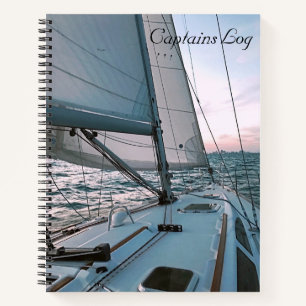 Captains Log Sailboat Notebook