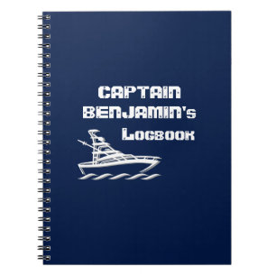 Captain's Logbook (customisable) Notebook