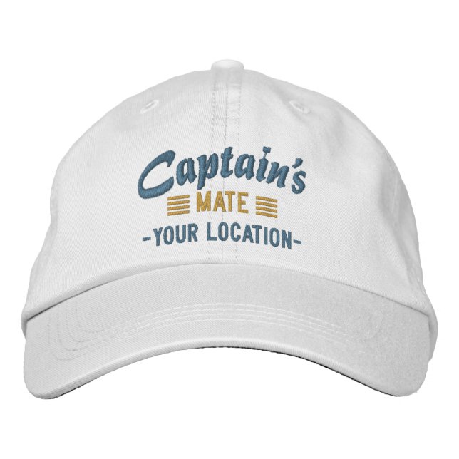 Captain's MATE Personalise it! Embroidered cap (Front)