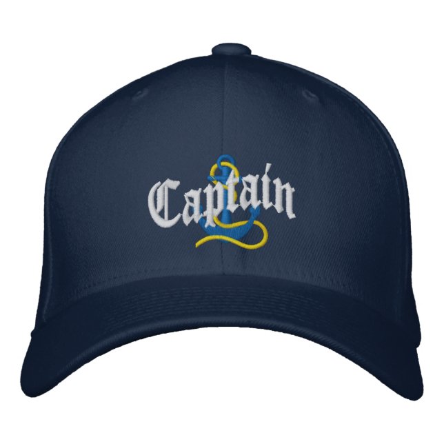 Captains sailing embroidered hat (Front)
