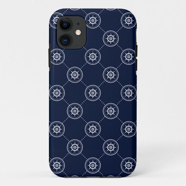 Captain'S Wheel Pattern Case-Mate iPhone Case (Back)