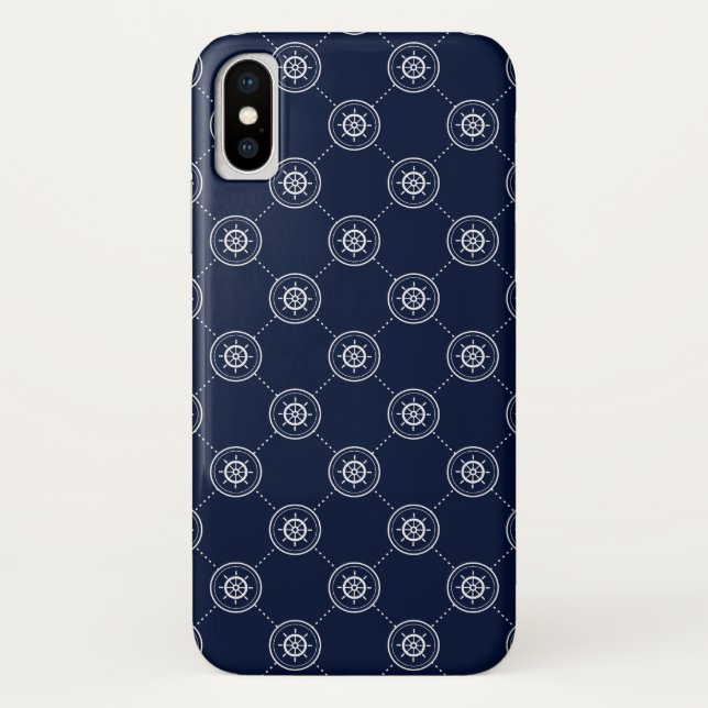 Captain'S Wheel Pattern Case-Mate iPhone Case (Back)