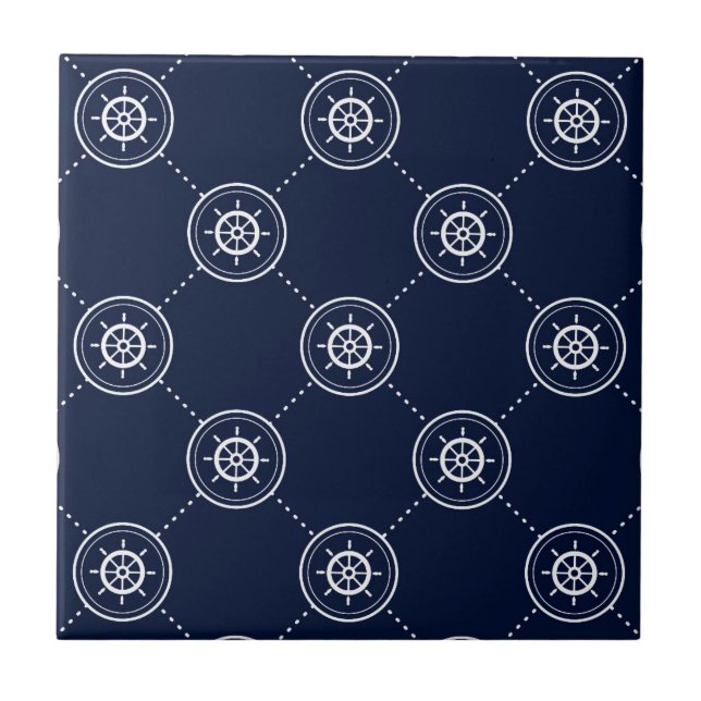 Captain'S Wheel Pattern Tile (Front)