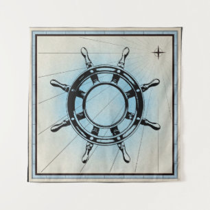 Captains Wheel Tapestry