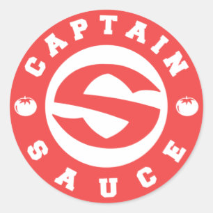 Captainsauce Logo Classic Round Sticker