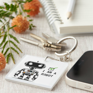 Captcha Robot – I am a Robot Key Ring