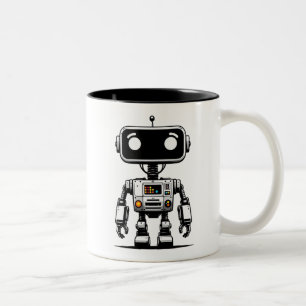 Captcha Robot – I am a Robot  Two-Tone Coffee Mug