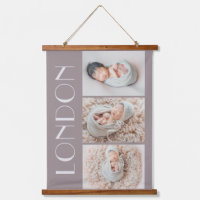 Captioned Photo Strip Editable Colour Wall Tapestr