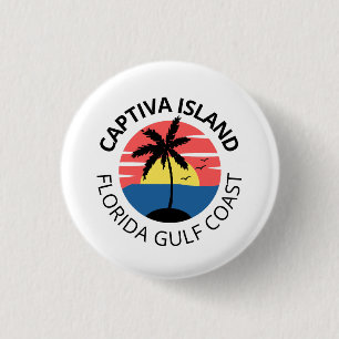 Captiva Island 3 Cm Round Badge