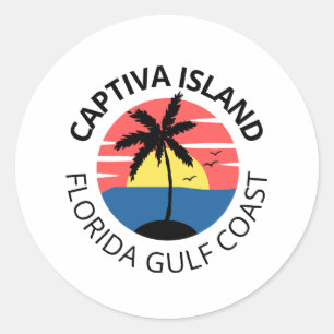 Captiva Island Classic Round Sticker