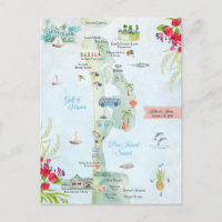 Captiva Island | Destination Wedding Itinerary Map