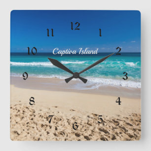 Captiva Island, Florida Square Wall Clock