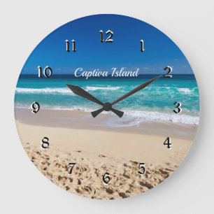 Captiva Island, Florida - tropical paradise Large Clock