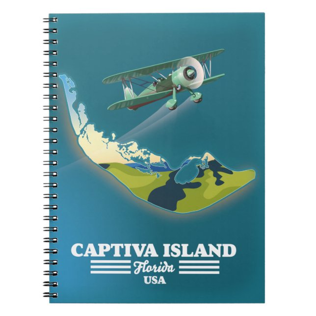 Captiva Island Florida USA map Notebook (Front)