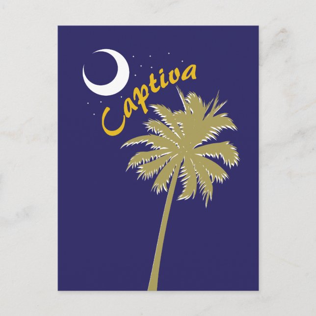 Captiva Island Night Postcard (Front)