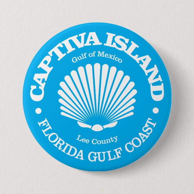 Captiva Island (seashell) 7.5 Cm Round Badge (Front)