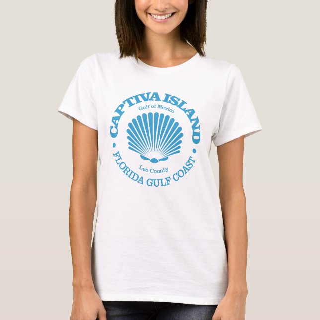 Captiva Island (seashell) T-Shirt (Front)