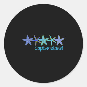 Captiva Island Tropical Vacation Beach Classic Round Sticker