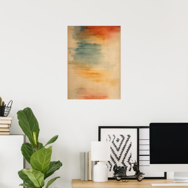 Captivating Abstract Art Poster: Elevate Your Spac Poster (Home Office)