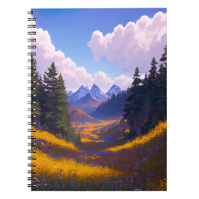 Captivating Beauty of a Valley Notebook (Front)