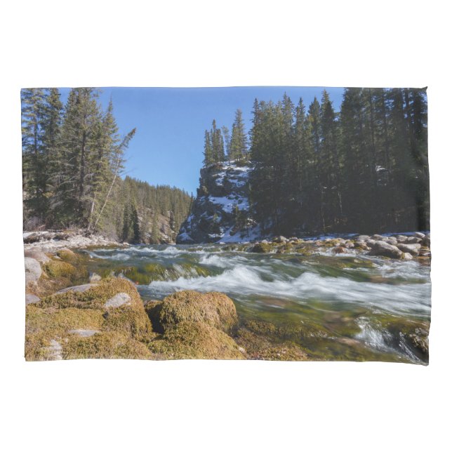 Captivating Beauty of the Athabasca River Pillowcase (Front)