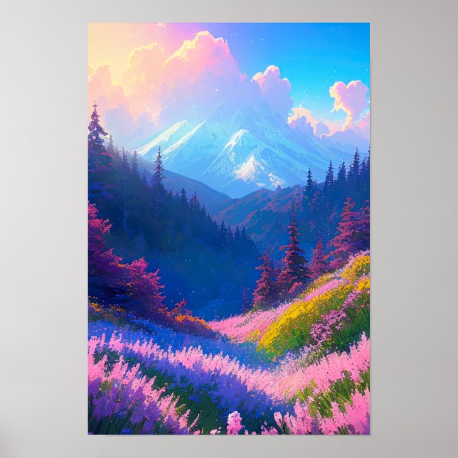 Captivating Beauty of the Colourful Valley Poster (Front)