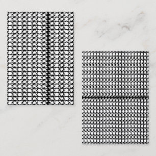 Captivating Black and White Pattern Photo Business Card