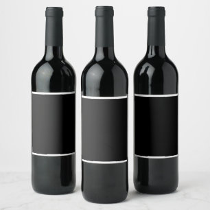 Captivating Black and White Photo of a Vintage Wine Label