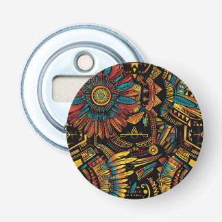 Captivating Blue "Aztec Dream" Elegance Bottle Ope Opener