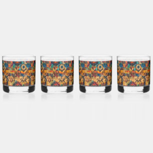 Captivating Blue "Inherited Artistry" Drinkware Tu Whiskey Glass