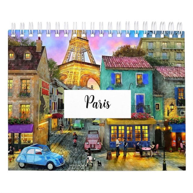 Captivating Calendar of the Streets of Paris  (Cover)