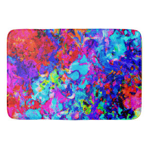 Captivating Colour Schemes of Abstract Pattern Bath Mat