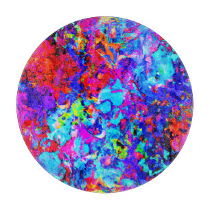Captivating Colour Schemes of Abstract Pattern Cutting Board