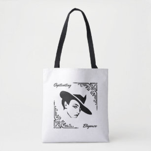 Captivating Elegance Beautiful Modern Woman Tote Bag