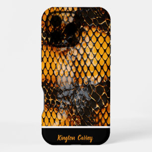 Captivating patterns of shed snakeskin in nature iPhone 16 pro max case
