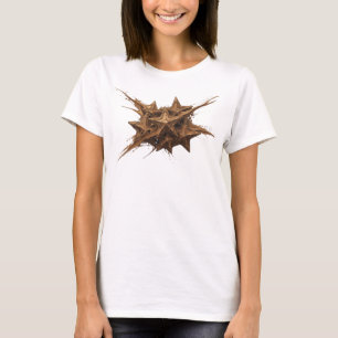 Captivating Red Abstract Stars Fashion Art T-Shirt