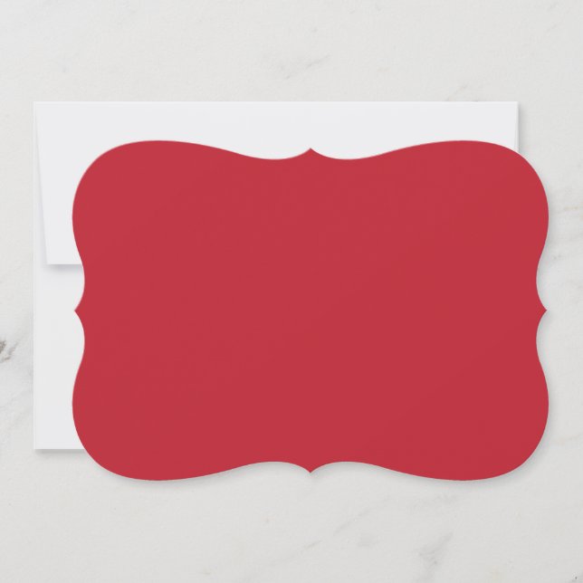 Captivating Red Background White Border Design Card (Front)