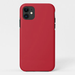 Captivating Red Background White Border Design iPhone 11 Case