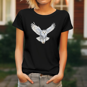 Captivating Snowy Owl  T-Shirt