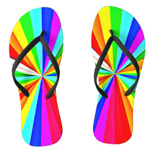 Captivating Vibrant Hues Colourful Pattern Thongs