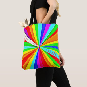 Captivating Vibrant Hues Colourful Pattern Tote Bag