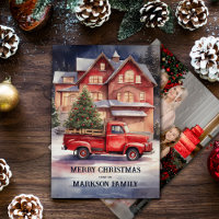 Captivating Vintage Christmas Scene Holiday