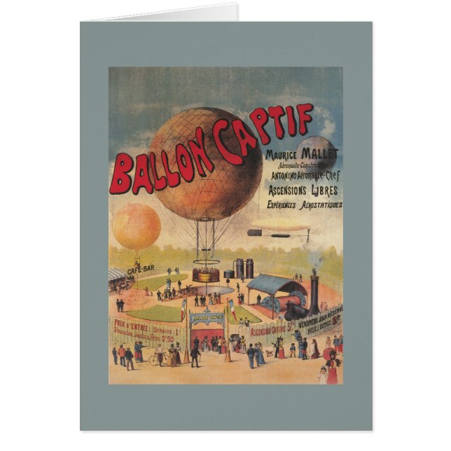 Captive Balloon Rides at a Exposition Poster (Front)
