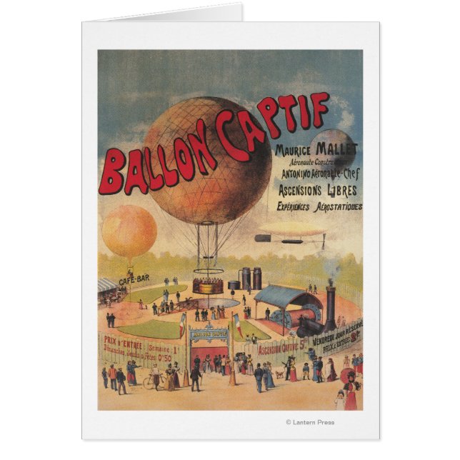 Captive Balloon Rides at a Exposition Poster (Front)