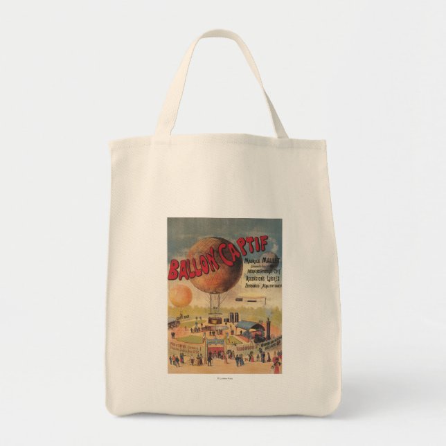 Captive Balloon Rides at a Exposition Poster Tote Bag (Front)